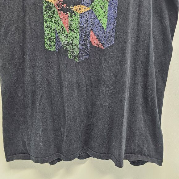 Nintendo 64 Tank Top Sz XXL | Black Sleeveless Retro Gamer Shirt Distressed Logo - Picture 6 of 14